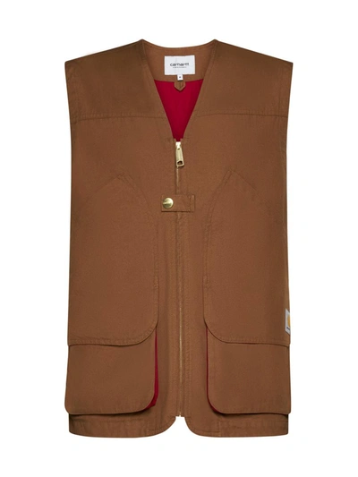 Carhartt Jacket In Brown,red