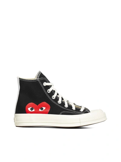 Cdg Play Sneakers In Black