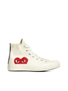 Cdg Play Sneakers In Beige