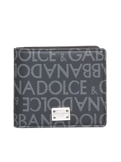 Dolce & Gabbana Wallets In Nero Grigio