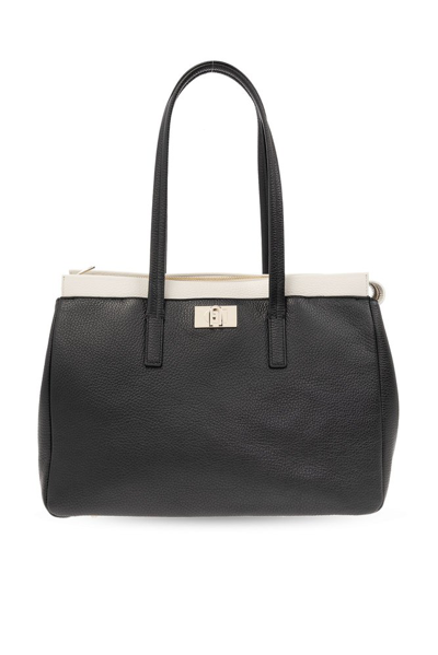 Furla 1927 Large Tote Bag In Black