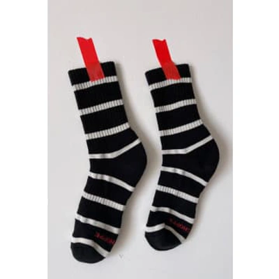 Le Bon Shoppe Boyfriend Striped Black Socks