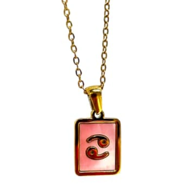 Cissy Wears Cancer Zodiac Necklace