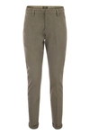 Dondup Men's Gaubert - Slim-fit Gabardine Trousers In Turtledove