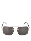 Silhouette Oversized Sunglasses In Gold