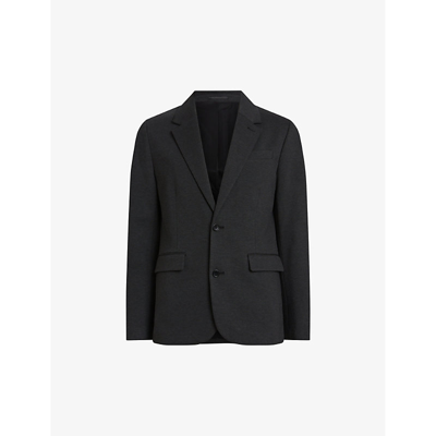 Allsaints Helm Regular Fit Blazer In Charcoal