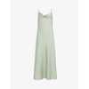 Allsaints Hadley Midi Dress In Pistachio Gree