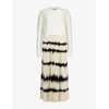 ALLSAINTS CURTIS 2-IN-1 RECYCLED-POLYESTER BLEND MIDI DRESS AND KNITTED JUMPER