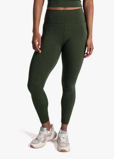 Lole Comfort Stretch Ankle Leggings In Kombu