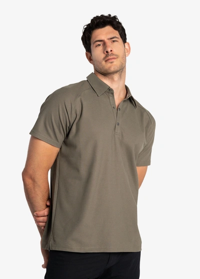 Lole Colin Polo Short Sleeve In Desert Green