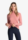 Lole Traverse Turtle Neck Long Sleeve In Peony