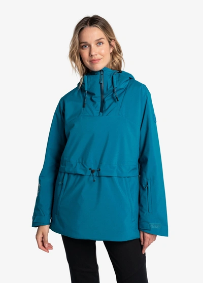 Lole Olympia Oversized Insulated Jacket In Monaco Blue