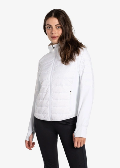 Lole Just Windproof Insulated Jacket In White