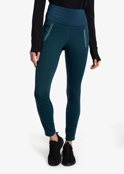 Lole Trek Leggings In Fjord Blue