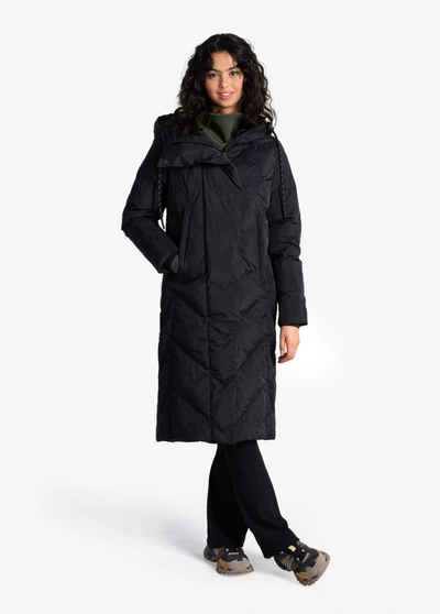 Lole City Chic Synth Winter Down Jacket In Black