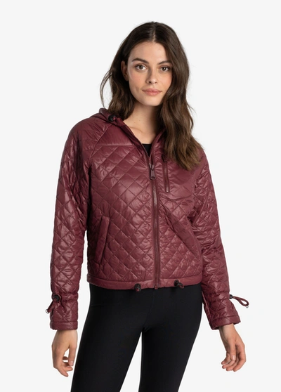 Lole Maria Insulated Quilted Jacket In Port