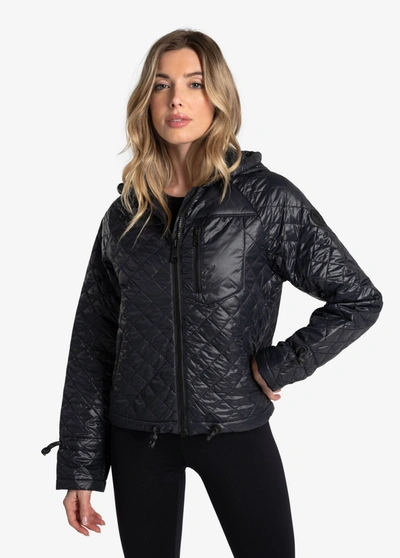 Lole Maria Insulated Quilted Jacket In Black