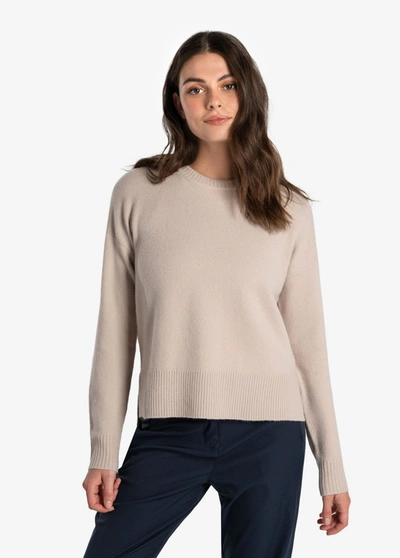 Lole Camille Crew Neck Sweater In Abalone Heather