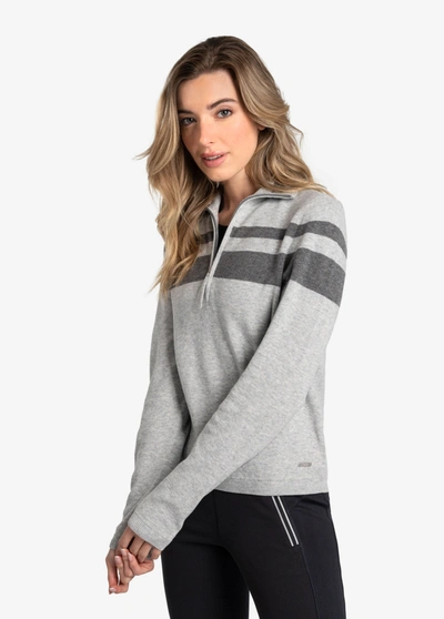Lole Eco Wool Turtle Neck Pullover In Light Grey Heather