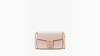Kate Spade Katy Textured Leather Flap Chain Crossbody In Antique Pink