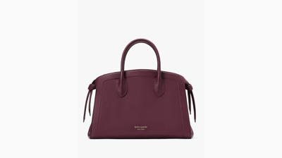 Kate Spade Knott Large Zip-top Satchel In Deep Cherry