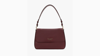 Kate Spade Hudson Pebble Leather Medium Convertible Shoulder Bag In Cordovan
