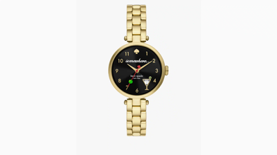 Kate Spade Holland Gold-tone Stainless Steel Watch In Limelight