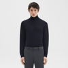 Theory Vilass Wool-blend Turtleneck Sweater In Navy