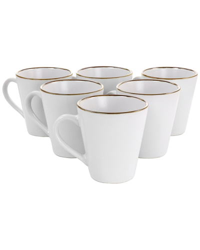 Elama Arthur 6pc Stoneware Mug Set