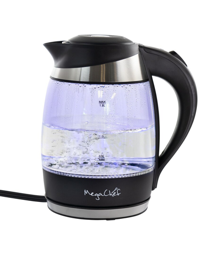 Megachef 1.8l Glass & Stainless Steel Electric Tea Kettle