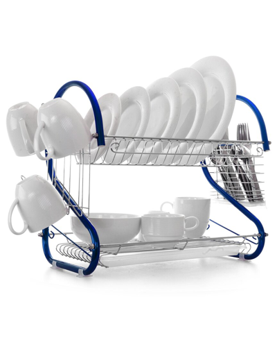 Megachef 16in Two Shelf Iron Wire Dish Rack