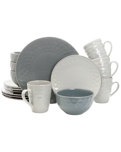 Elama Tahitian Pearl 16pc Stoneware Dinnerware Set