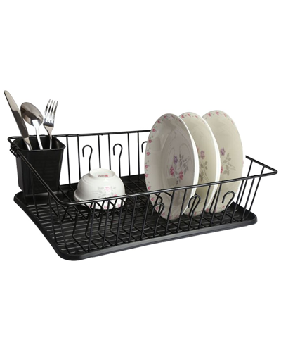MEGACHEF MEGACHEF 17.5IN DISH RACK WITH 14 PLATE POSITIONERS