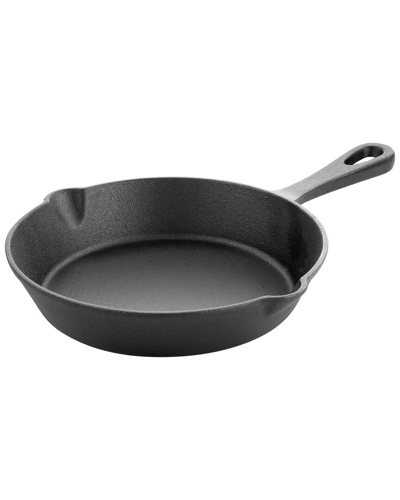 MEGACHEF MEGACHEF 8IN ROUND PRESEASONED CAST IRON FRYING PAN