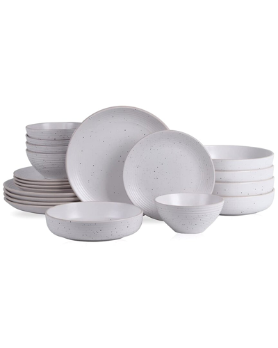 Elama Ace 20pc Stoneware Dinnerware Set