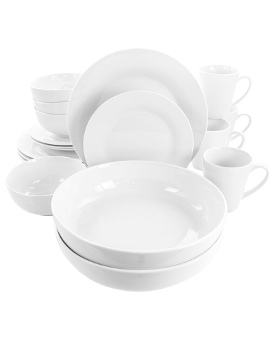 Elama Carey 18pc Round Porcelain Dinnerware Set