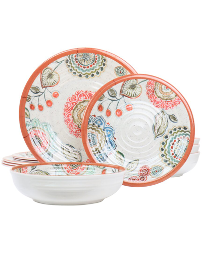 ELAMA ELAMA ESTER 12PC MELAMINE DINNERWARE SET