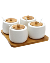 Elama Ceramic Spice Jars, Set Of 4