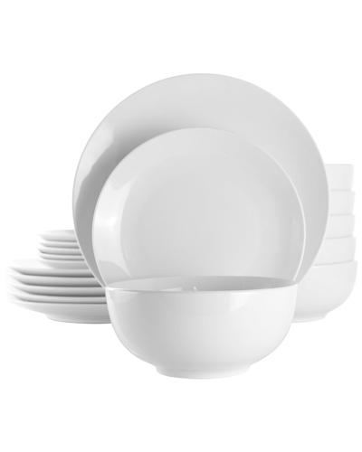 Elama Luna 18pc Porcelain Dinnerware Set