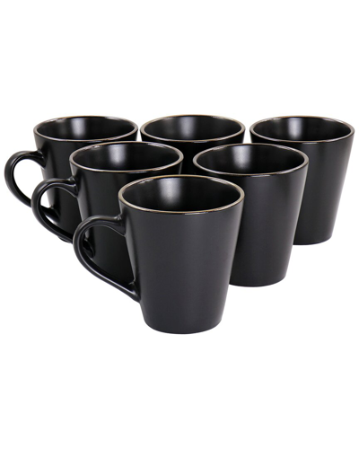 Elama Paul 6pc Stoneware Mug Set