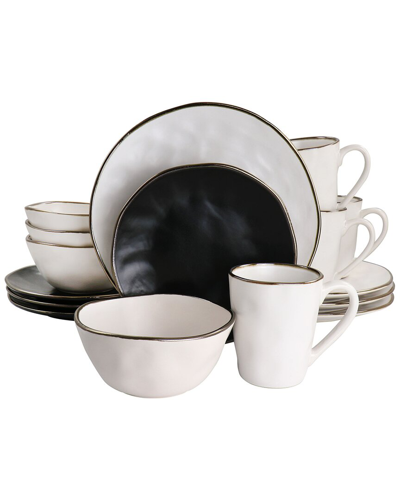 Elama Roman 16pc Stoneware Dinnerware Set