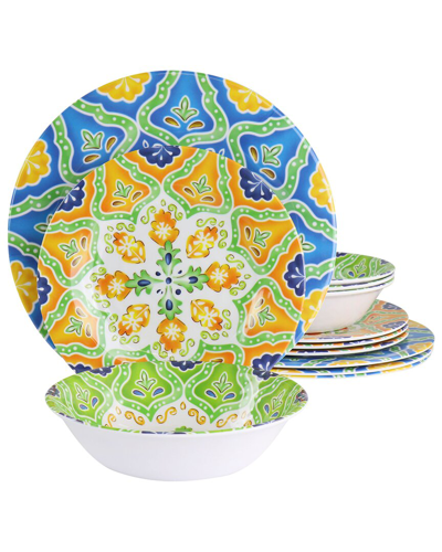 ELAMA ELAMA STAPANYA 12PC MELAMINE DINNERWARE SET