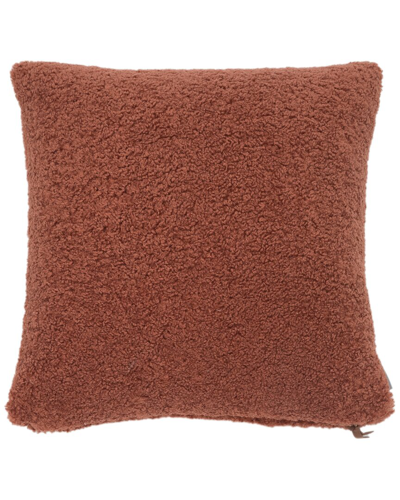Evergrace Teddy Sherpalux Sherpa Pillow In Brown