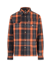 Dickies Nimmons Plaid Button-up Shirt In Orange