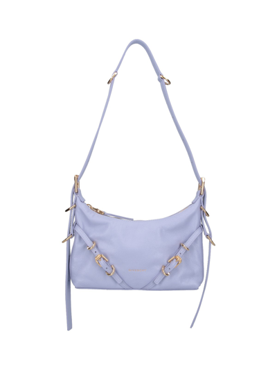 Givenchy Women's Mini Voyou Bag In Leather In Silver Grey