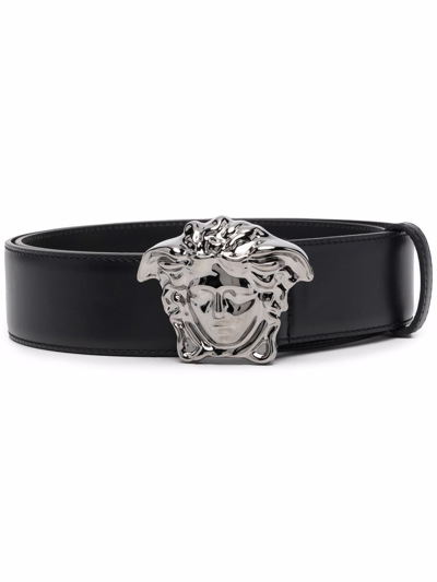 Versace Black Medusa Buckle Belt