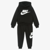 Nike Black Cotton Tracksuit In Black