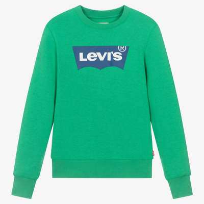 Levi's Teen Boys Green Cotton Sweatshirt