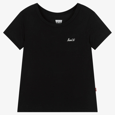 Levi's Kids'  Girls Black Viscose Jersey T-shirt