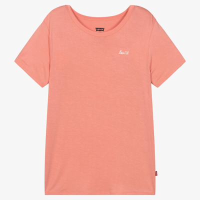 Levi's Teen Girls Orange Viscose Jersey T-shirt